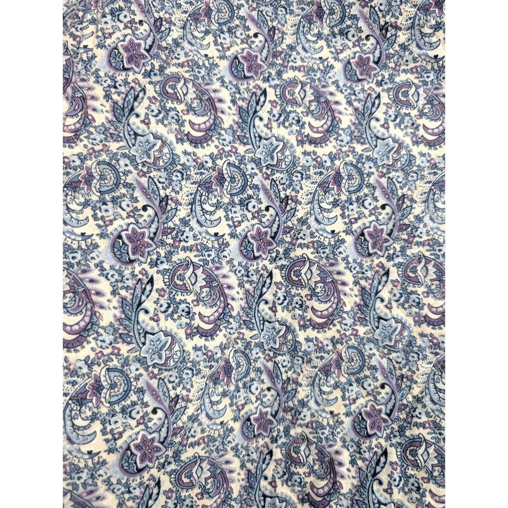 VTG Laura Ashley Quilted Paisley Cotton Jacket Boho Cottage Prairie Floral Large - Picture 7 of 14